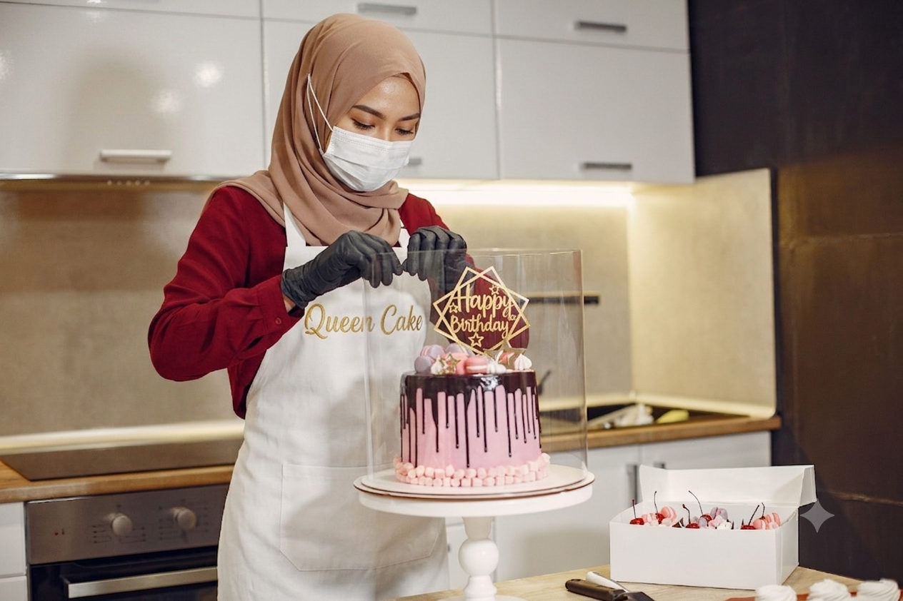 proses pembuatan kue ulang tahun