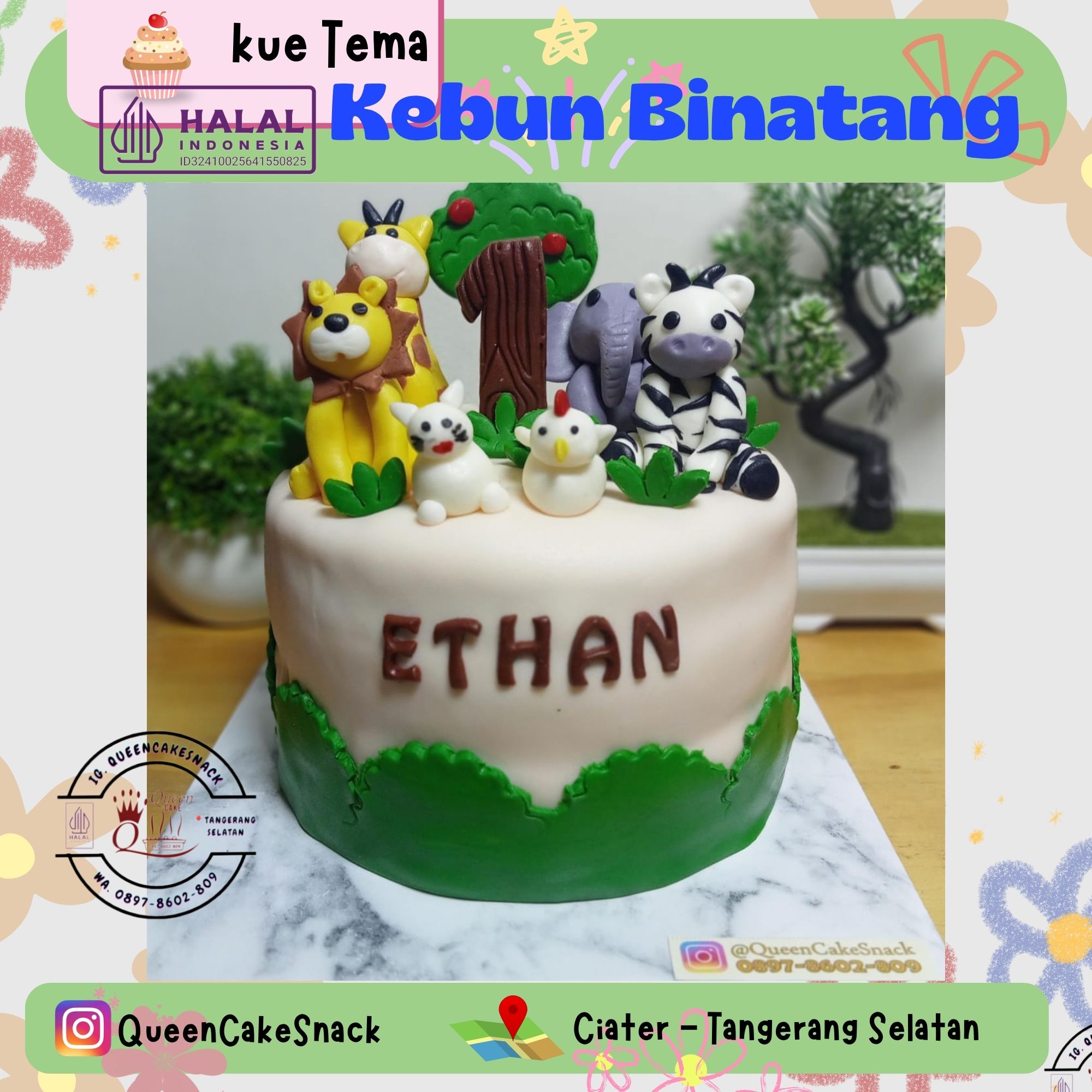 kue tema kebun binatang 5 kue tema kebun binatang 5