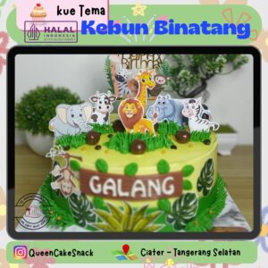 kue tema kebun binatang