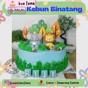 kue tema kebun binatang 6